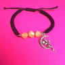 Baltic amber moon amulet bracelet, handmade by KIZIMA New York