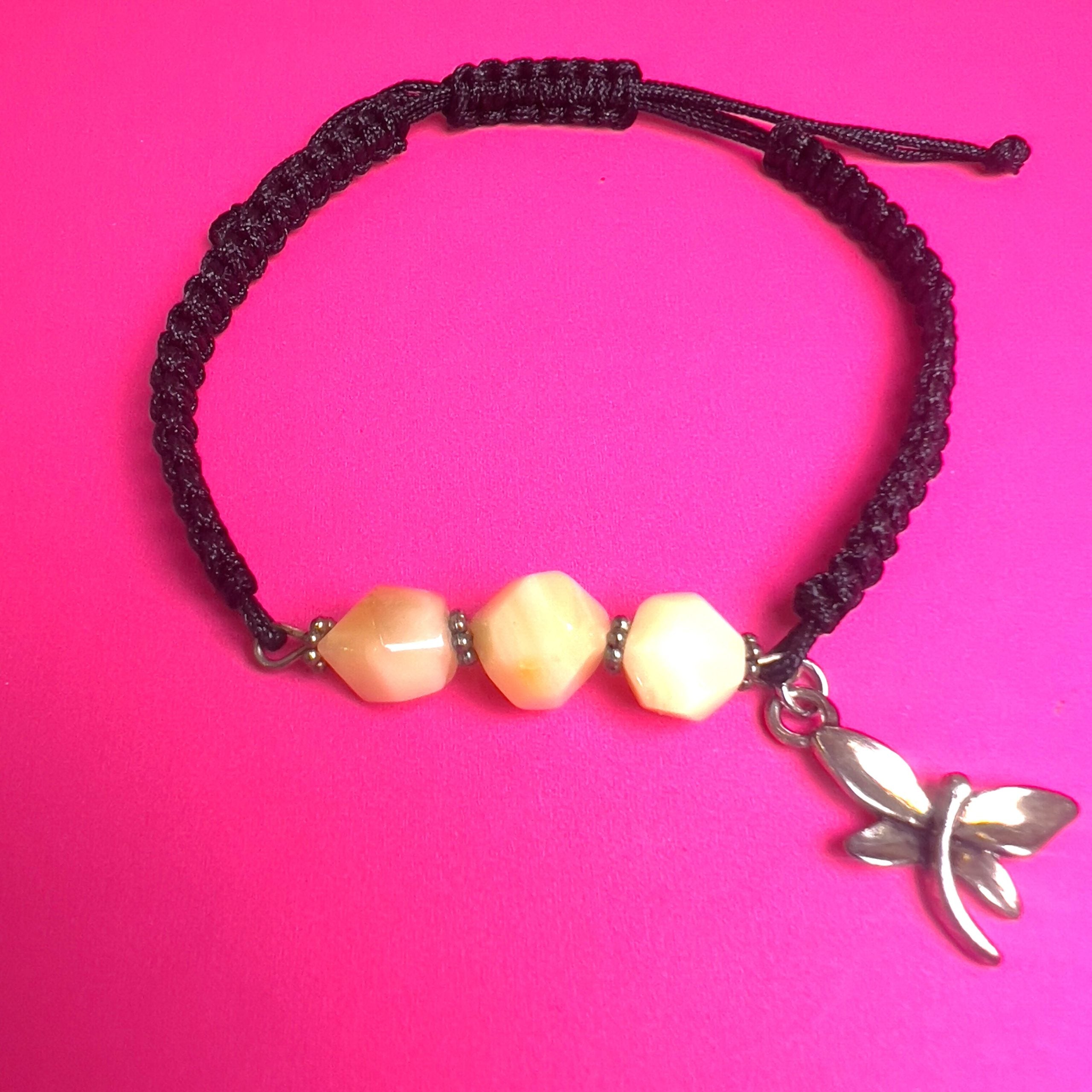 Bracelet en ambre de la Baltique naturel fait main USA Pendentif papillon KIZIMA
