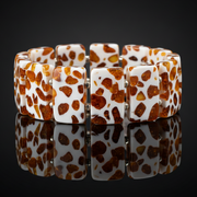 Amber mosaic bracelet for women by KIZIMA® — handmade in USA, additional view