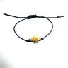 Baltic amber clover bracelet, handmade by KIZIMA New York