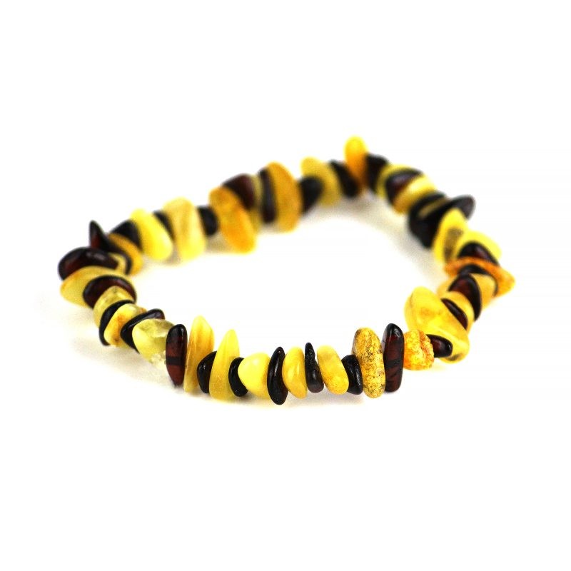 Bracelet extensible fait main aux États-Unis, unisexe, en véritable ambre de la Baltique KIZIMA