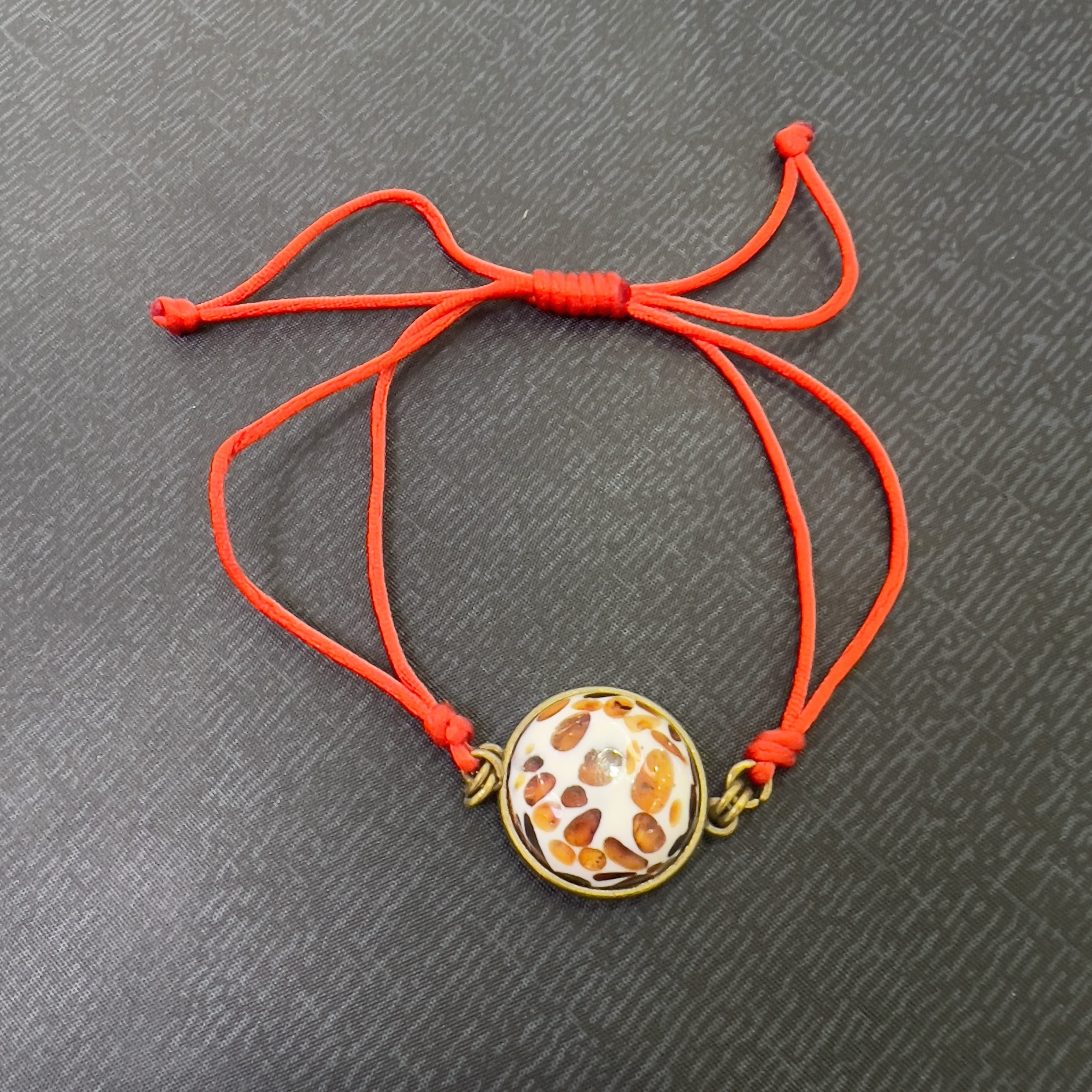USA Handmade Amber Bracelet red thread amulet KIZIMA