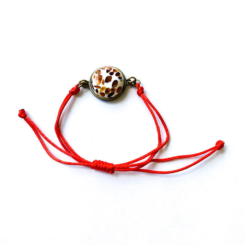 USA Handmade Amber Bracelet red thread amulet KIZIMA