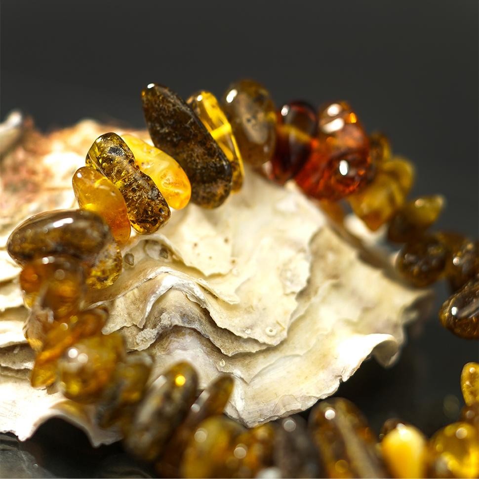 USA KIZIMA HANDMADE Bracelet Multi-colored Amber Gift