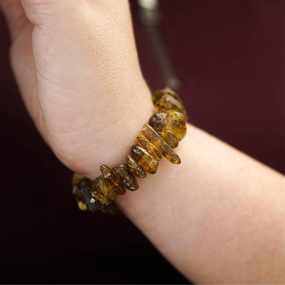 USA KIZIMA HANDMADE Bracelet Multi-colored Amber Gift