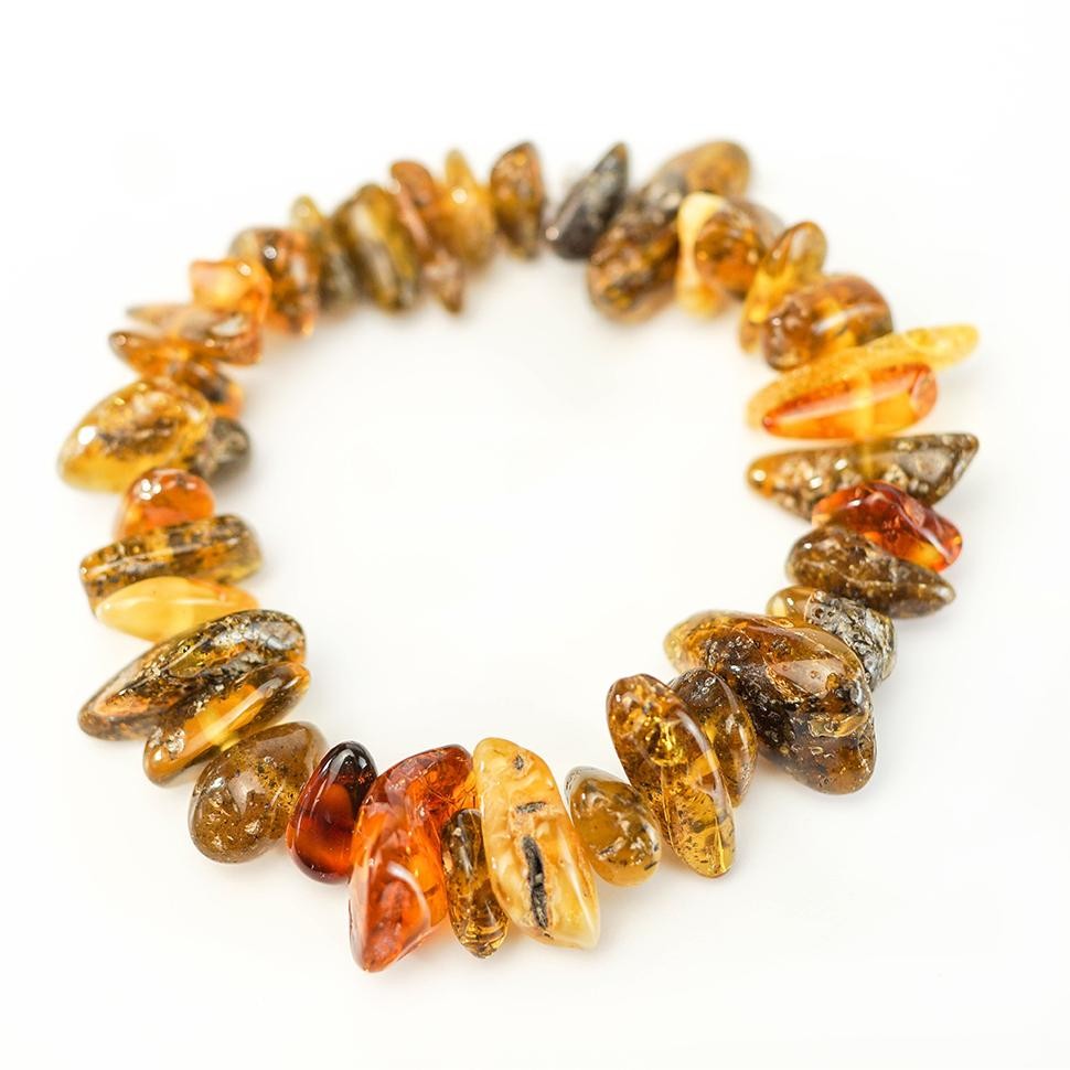 USA KIZIMA HANDMADE Bracelet Multi-colored Amber Gift