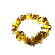 USA Handmade Bracelet stretch multi-colored Baltic amber KIZIMA