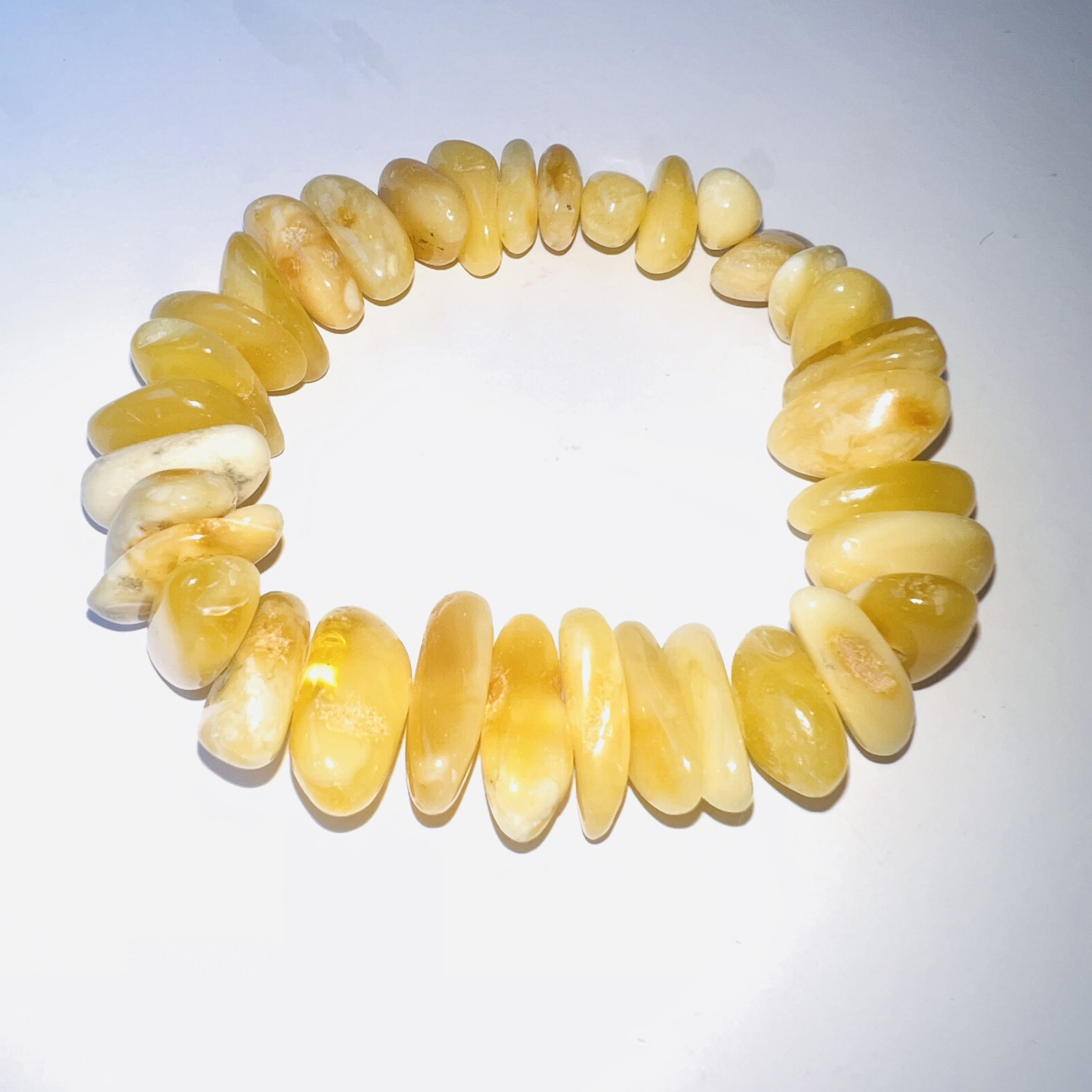 USA Bracelet fait main extensible ambre naturel de la Baltique KIZIMA
