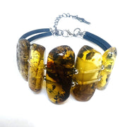 USA Bracelet fait main réglable ambre naturel de la Baltique KIZIMA