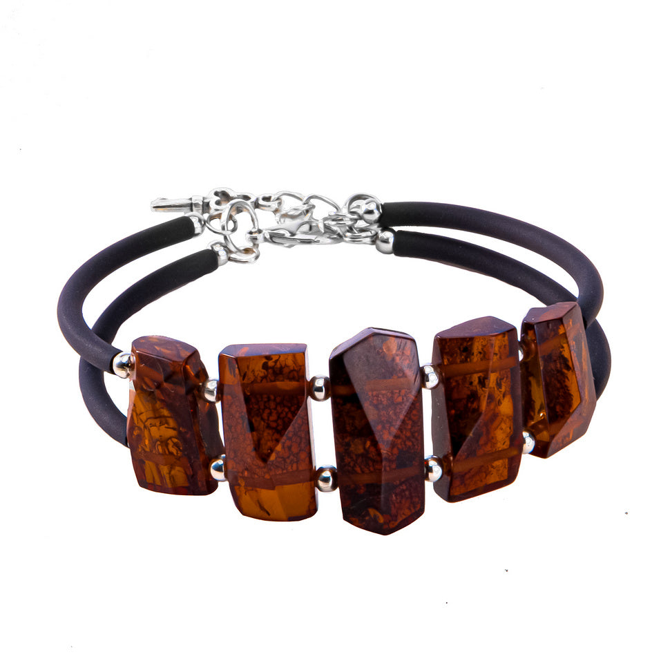 USA Bracelet fait main réglable ambre naturel de la Baltique KIZIMA