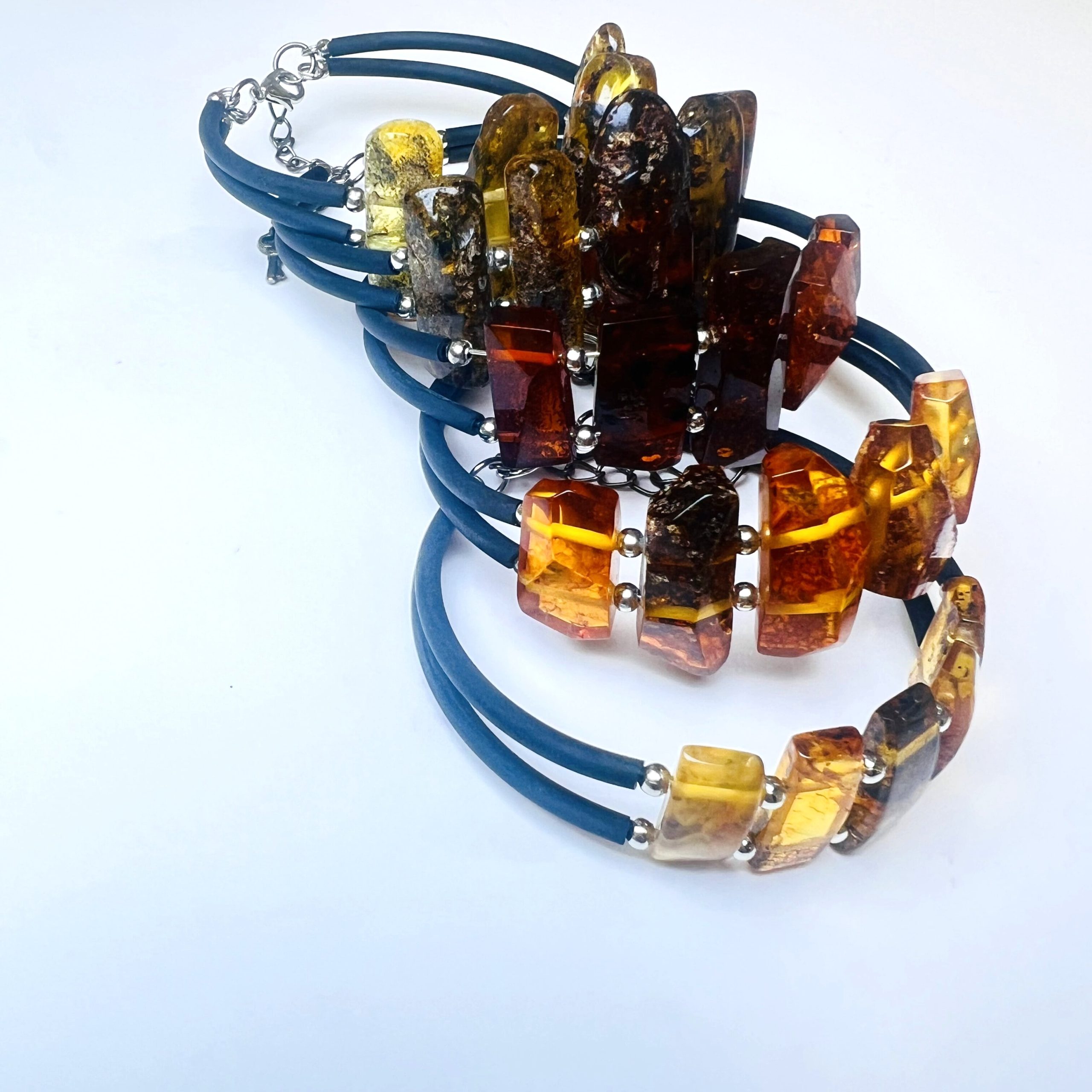 USA Bracelet fait main réglable ambre naturel de la Baltique KIZIMA