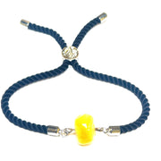 USA Handmade bracelet adjustable size amber stone KIZIMA