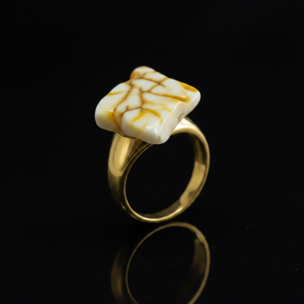 Handmade certified Baltic amber gem ring by KIZIMA® — natural amber jewelry, made in USA