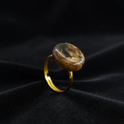 Handmade certified natural Baltic amber ring by KIZIMA® — natural amber jewelry, made in USA