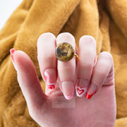 Made in USA Ring Certified Natural Amber Authors design Handmade KIZIMA