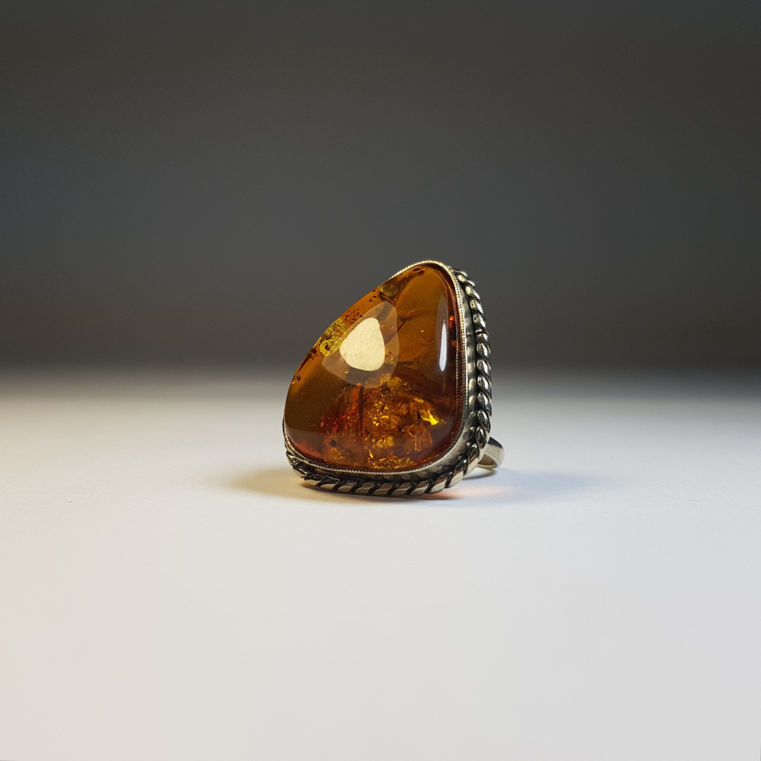 USA Ring Baltic Amber Handmade KIZIMA