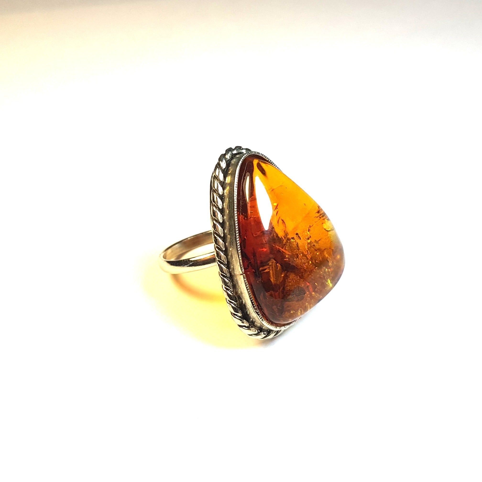 USA Ring Baltic Amber Handmade KIZIMA
