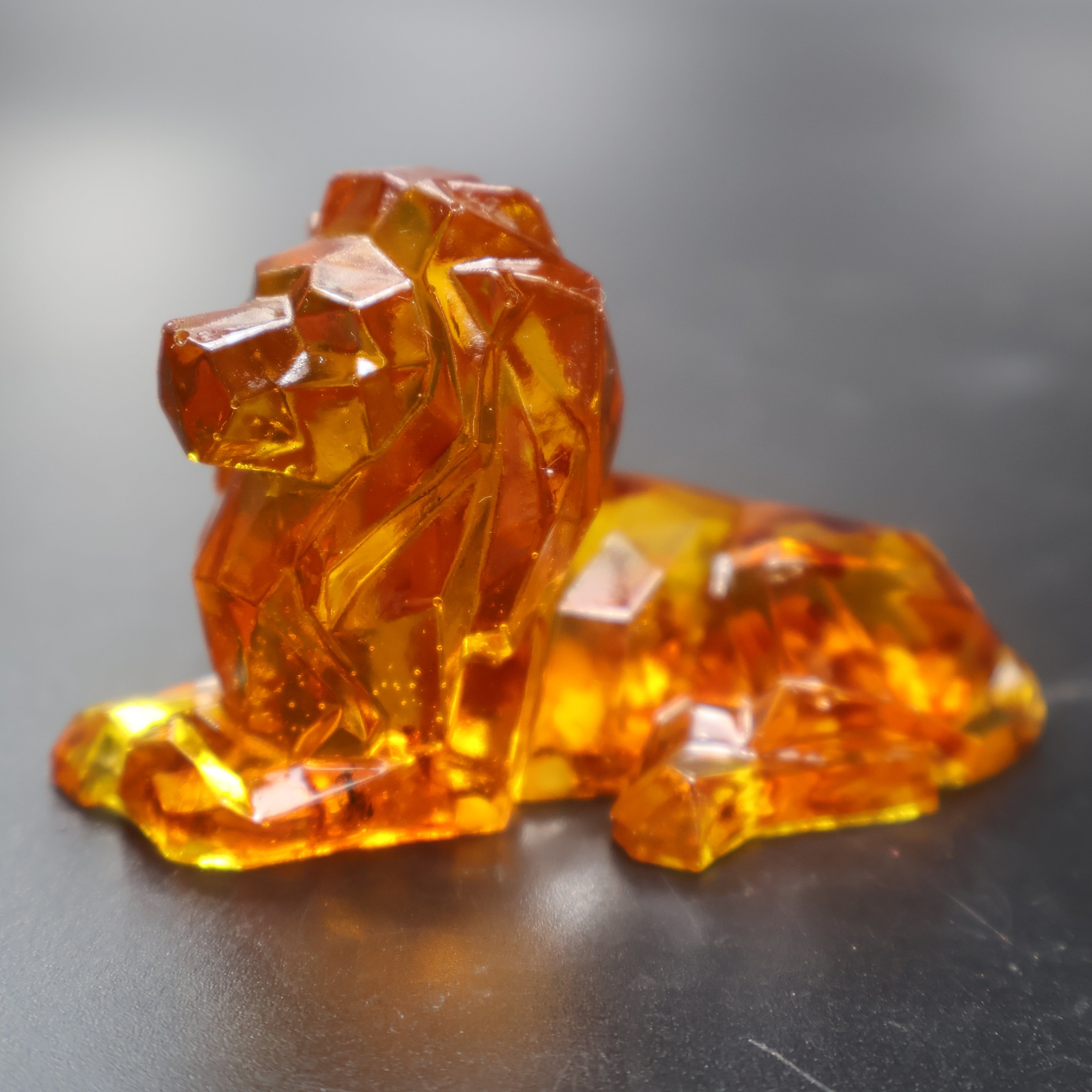 Leo Zodiac Lion Baltic Amber Figurine — Made in USA | KIZIMA®