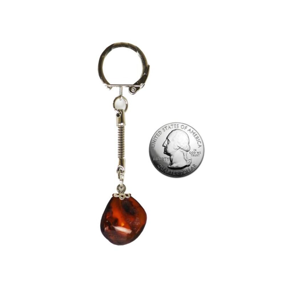 Amber Keychain Natural Baltic Amber Handmade