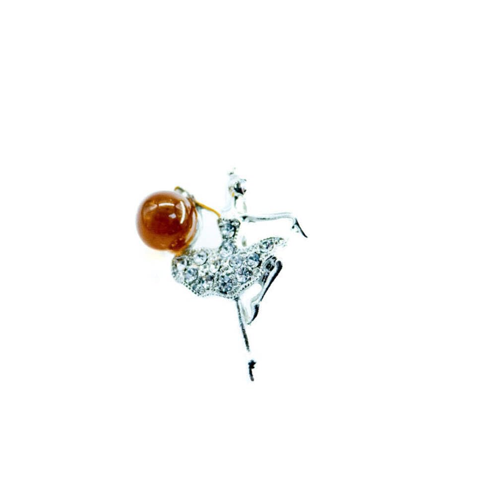 USA Brooch Ballerina HANDMADE Amber Valentine's Day Gift KIZIMA
