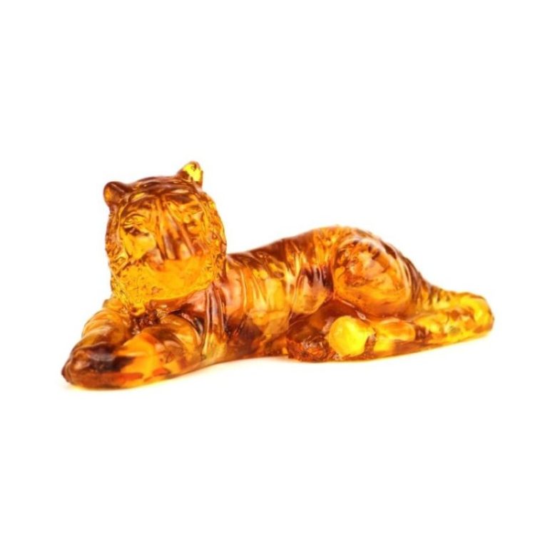États-Unis Figurine de tigre faite à la main Décoration d'intérieur Ambre CADEAU KIZIMA