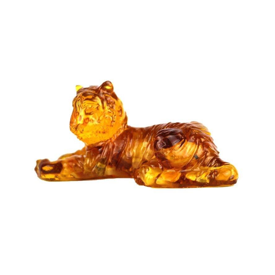 États-Unis Figurine de tigre faite à la main Décoration d'intérieur Ambre CADEAU KIZIMA