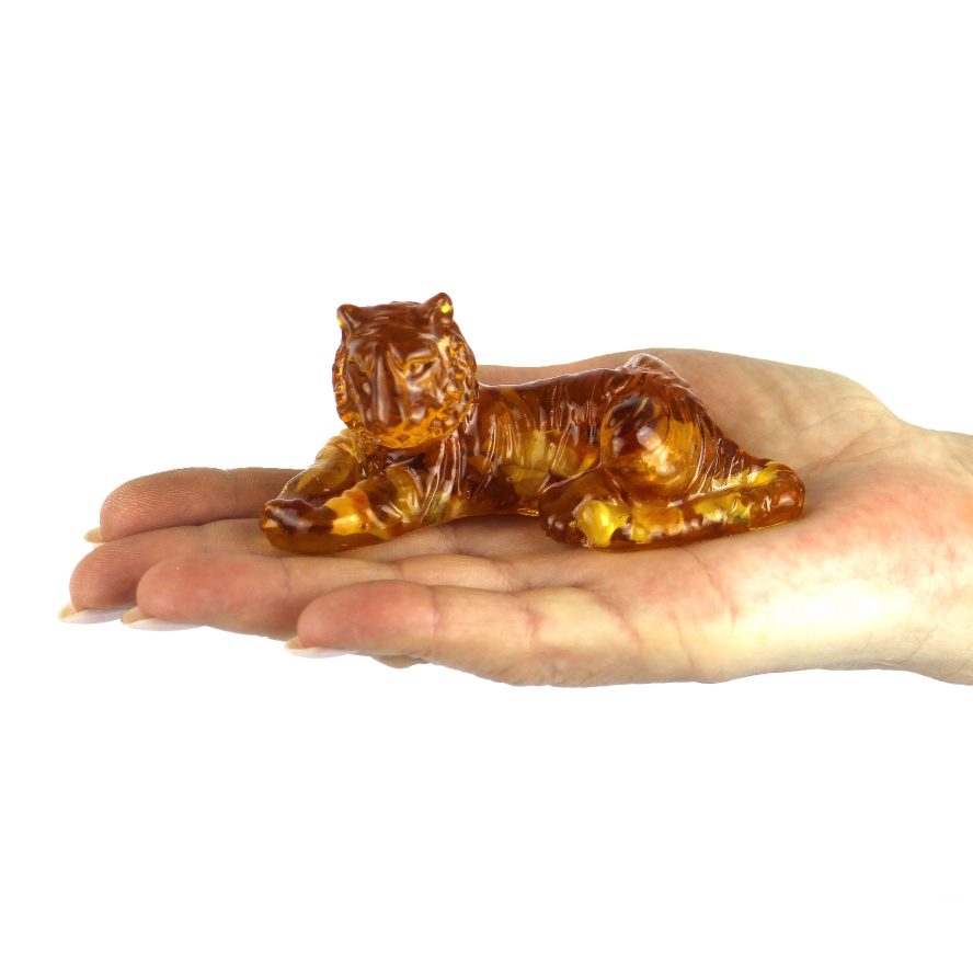 États-Unis Figurine de tigre faite à la main Décoration d'intérieur Ambre CADEAU KIZIMA