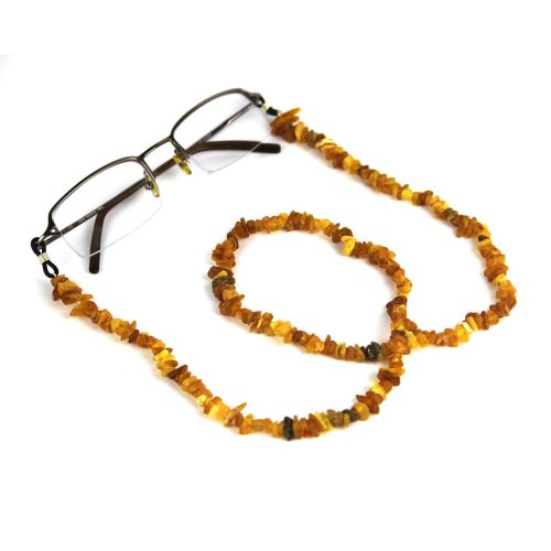 Eyeglass Chain – Natural Baltic Amber – KIZIMA USA