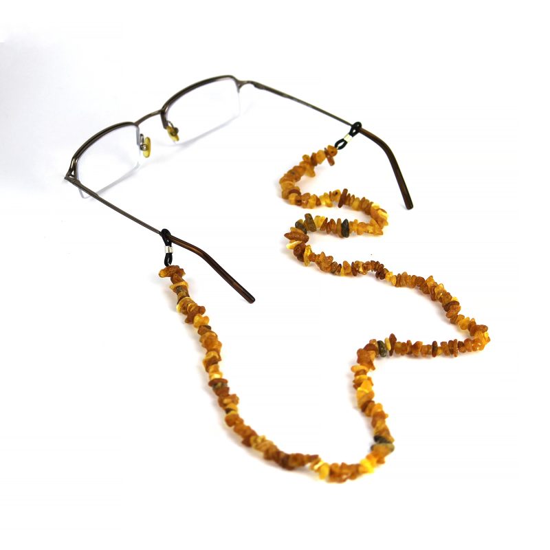 Eyeglass Chain – Natural Baltic Amber – KIZIMA USA
