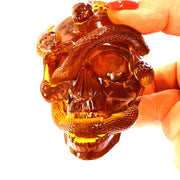 USA HANDMADE SKULL Figurine Snake Trend 2025 Amber KIZIMA