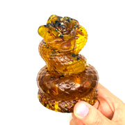 Halloween HandmadeAmber SNAKEFigurine Trend Year of the Snake KIZIMA