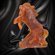 Handmade Baltic Amber Horse Head Bookend  Gift KIZIMA Peter the Great