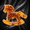 Baltic amber rocking horse sculpture, handmade by KIZIMA New York