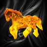 Baltic amber horse figurine, handmade by KIZIMA New York