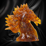 Amber Horse Bookend Handmade KIZIMA 2026 Symbol – Luxury Business Gift for Men