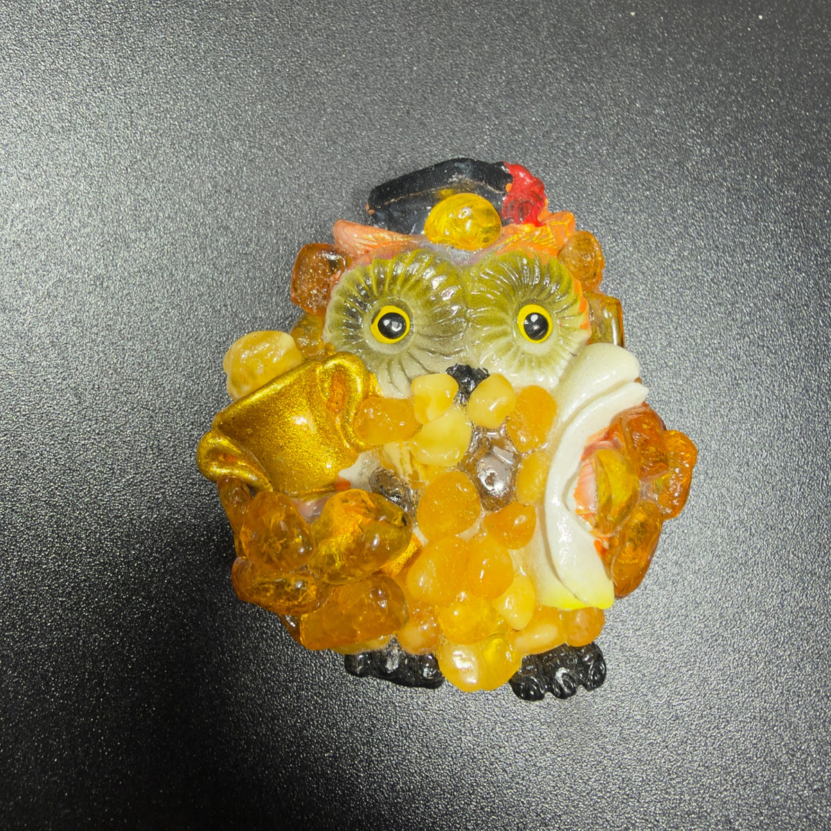Original photograph of KIZIMA owl refrigerator magnet