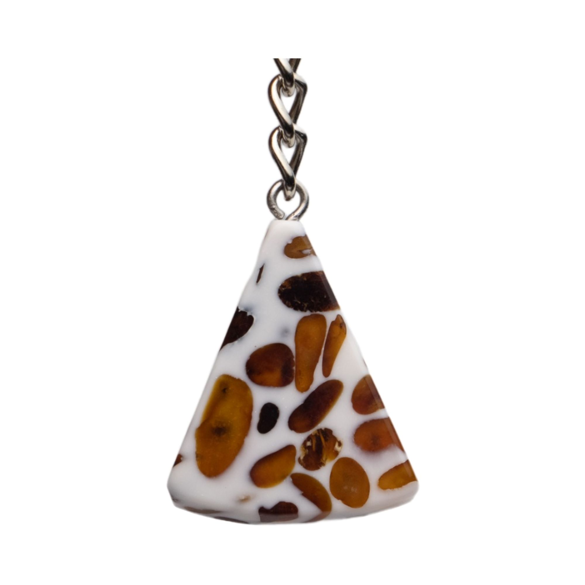 Handmade Amber Keychain - Mosaic - Father's Day Gift USA KIZIMA