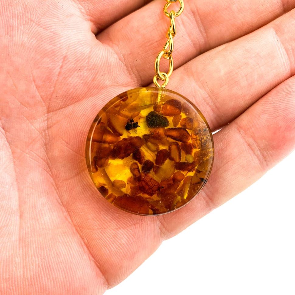 Baltic Amber Zodiac Keychain – Handmade USA by KIZIMA, Gift for Him or Her