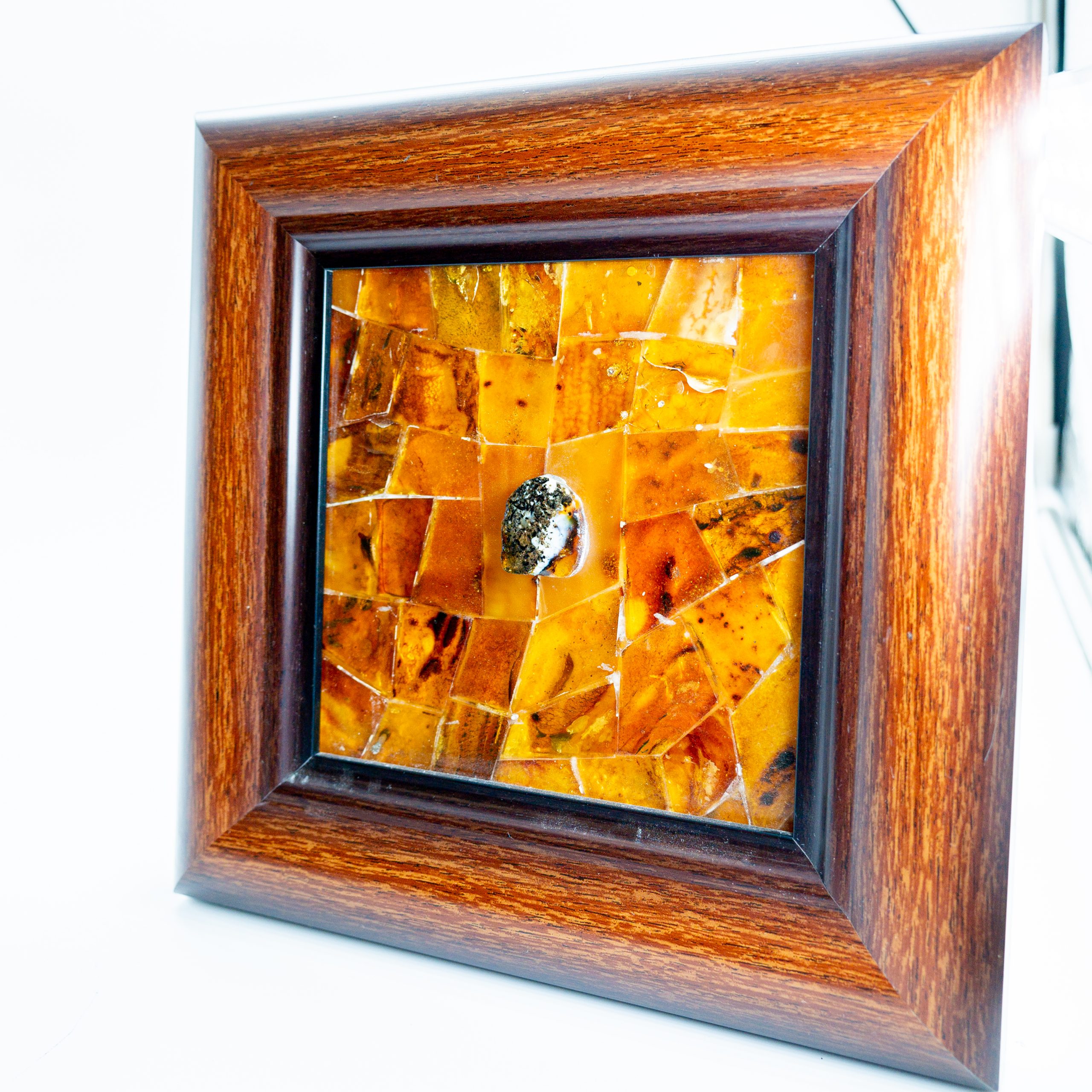 KIZIMA Amber Wall Art – Lunar Light Handmade Decor