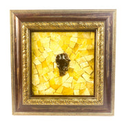 Amber Wall Art Thinker | Handmade Baltic Amber Decor by KIZIMA USA