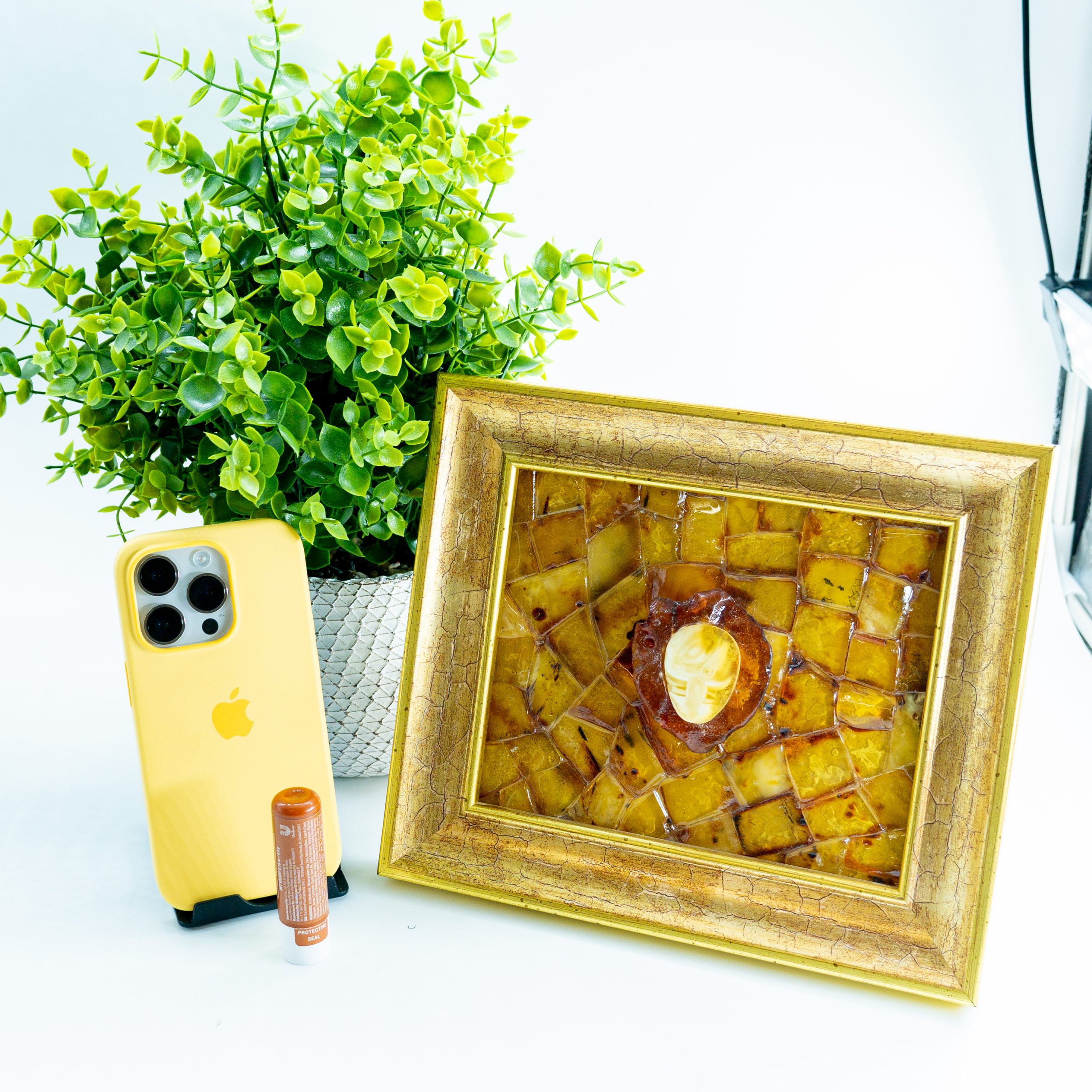 Handmade Baltic Amber Painting | Lik | Luxury Wall Art