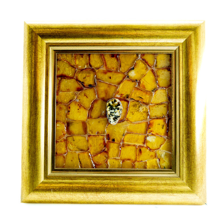 Handmade Baltic Amber Painting Youth | Luxury Wall Art