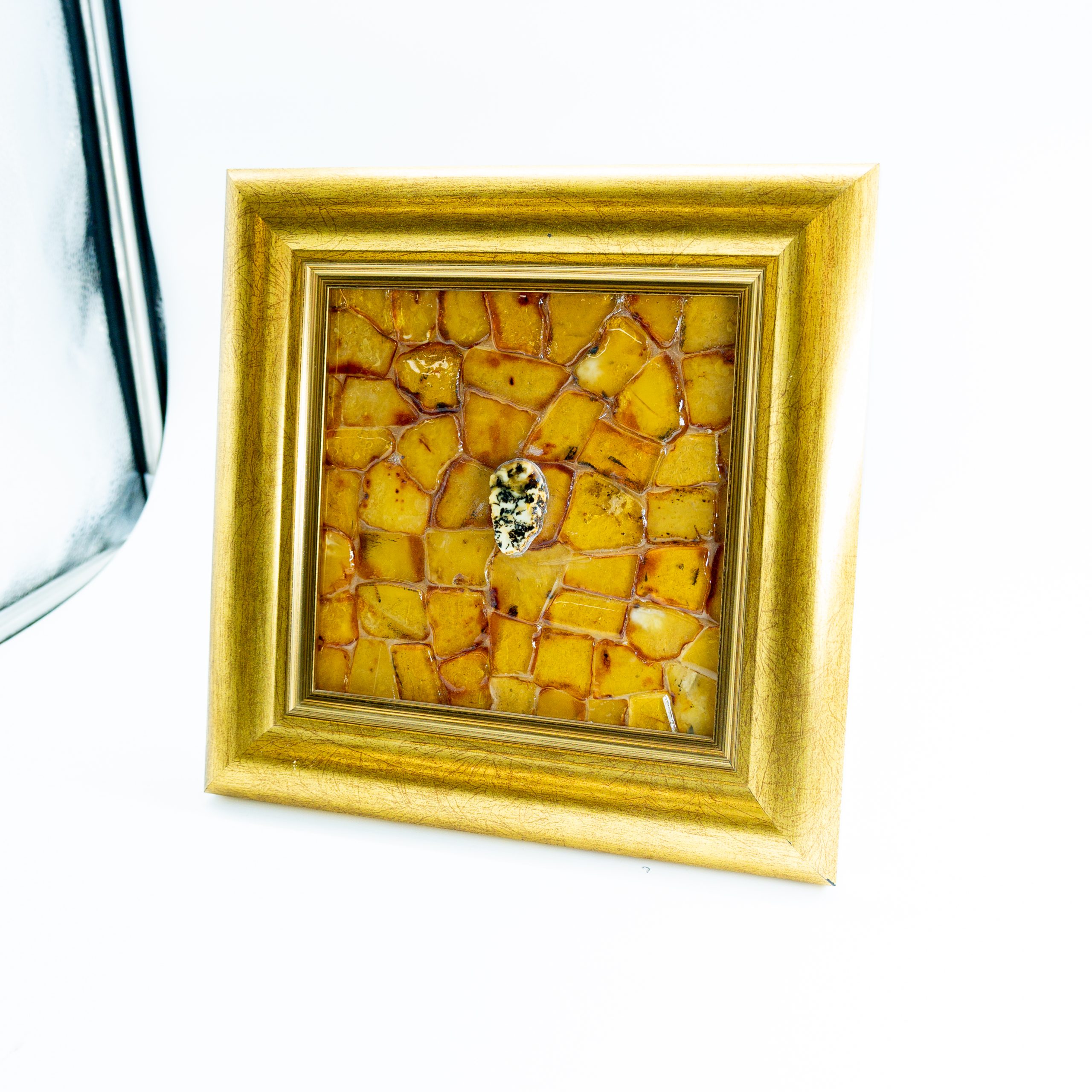 Handmade Baltic Amber Painting Youth | Luxury Wall Art