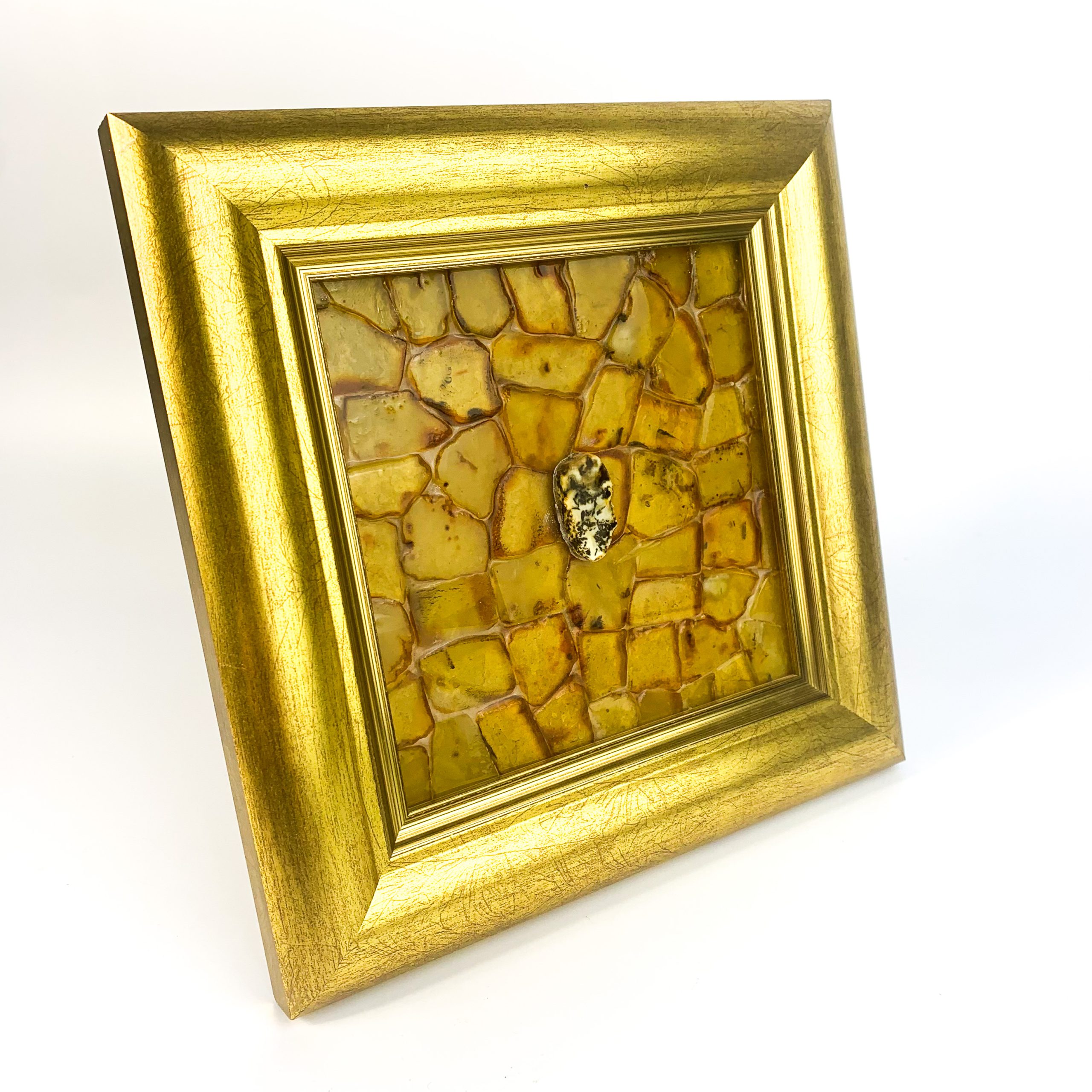 Handmade Baltic Amber Painting Youth | Luxury Wall Art