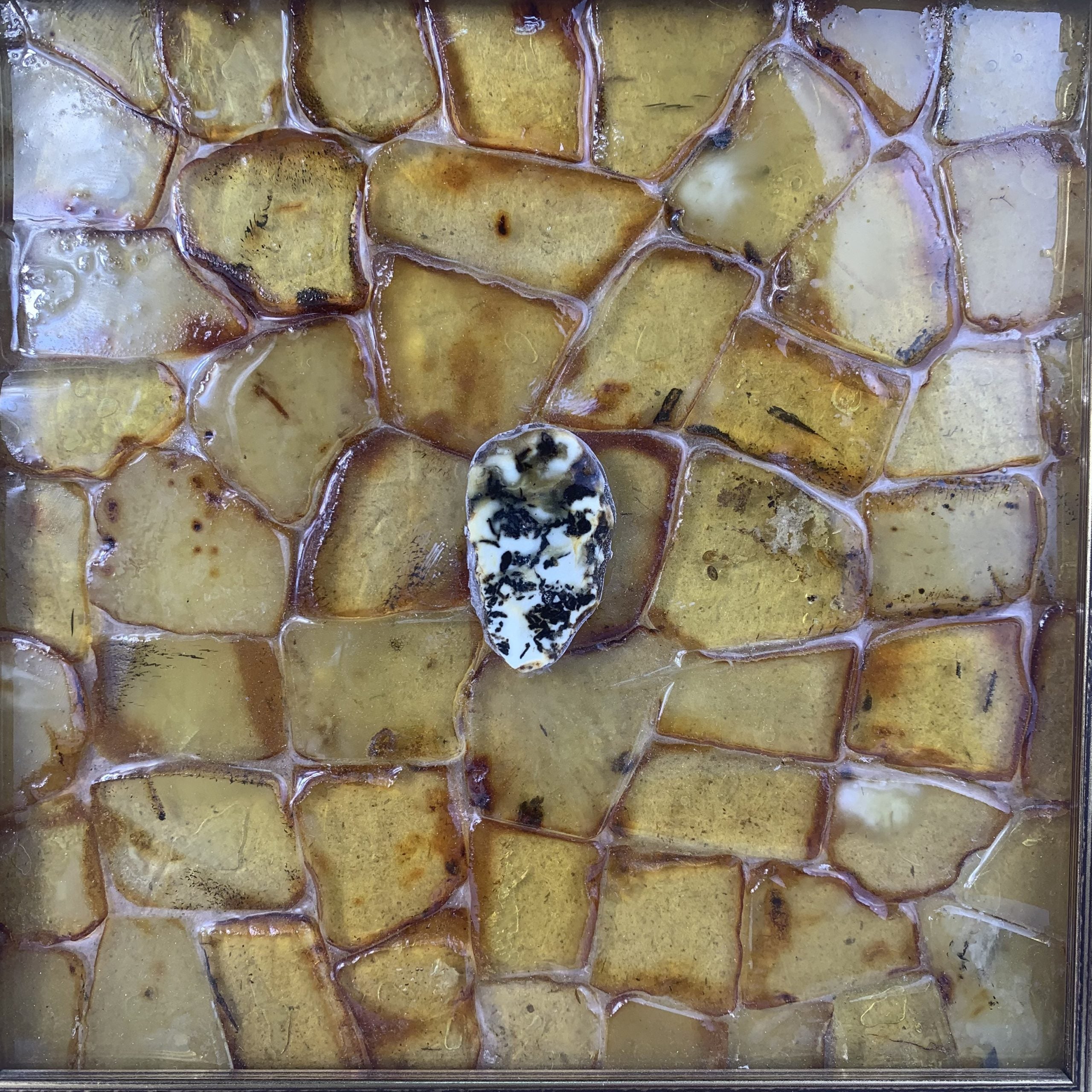 Handmade Baltic Amber Painting Youth | Luxury Wall Art