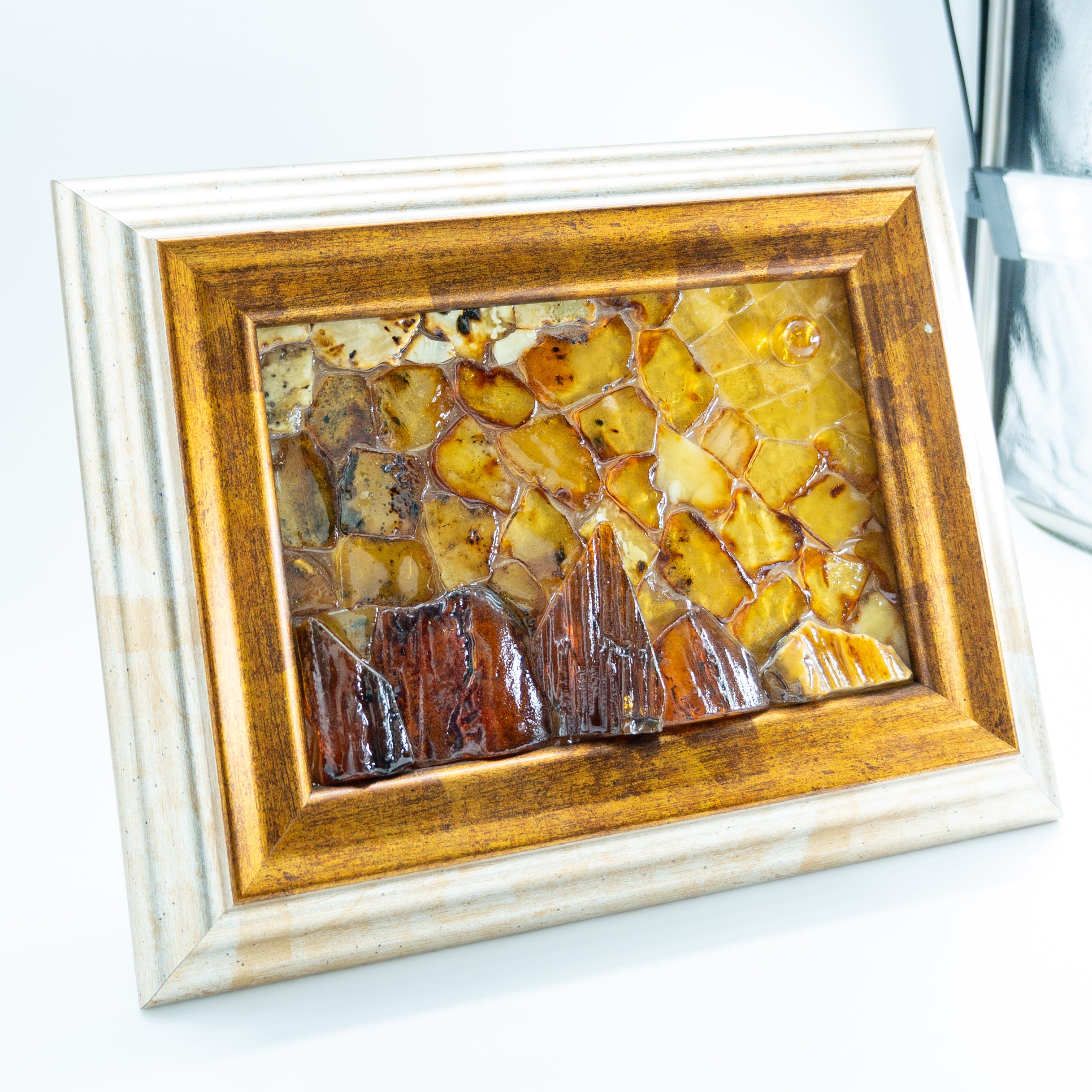 Luxurious Amber Wall Art – Handmade Baltic Amber Decor