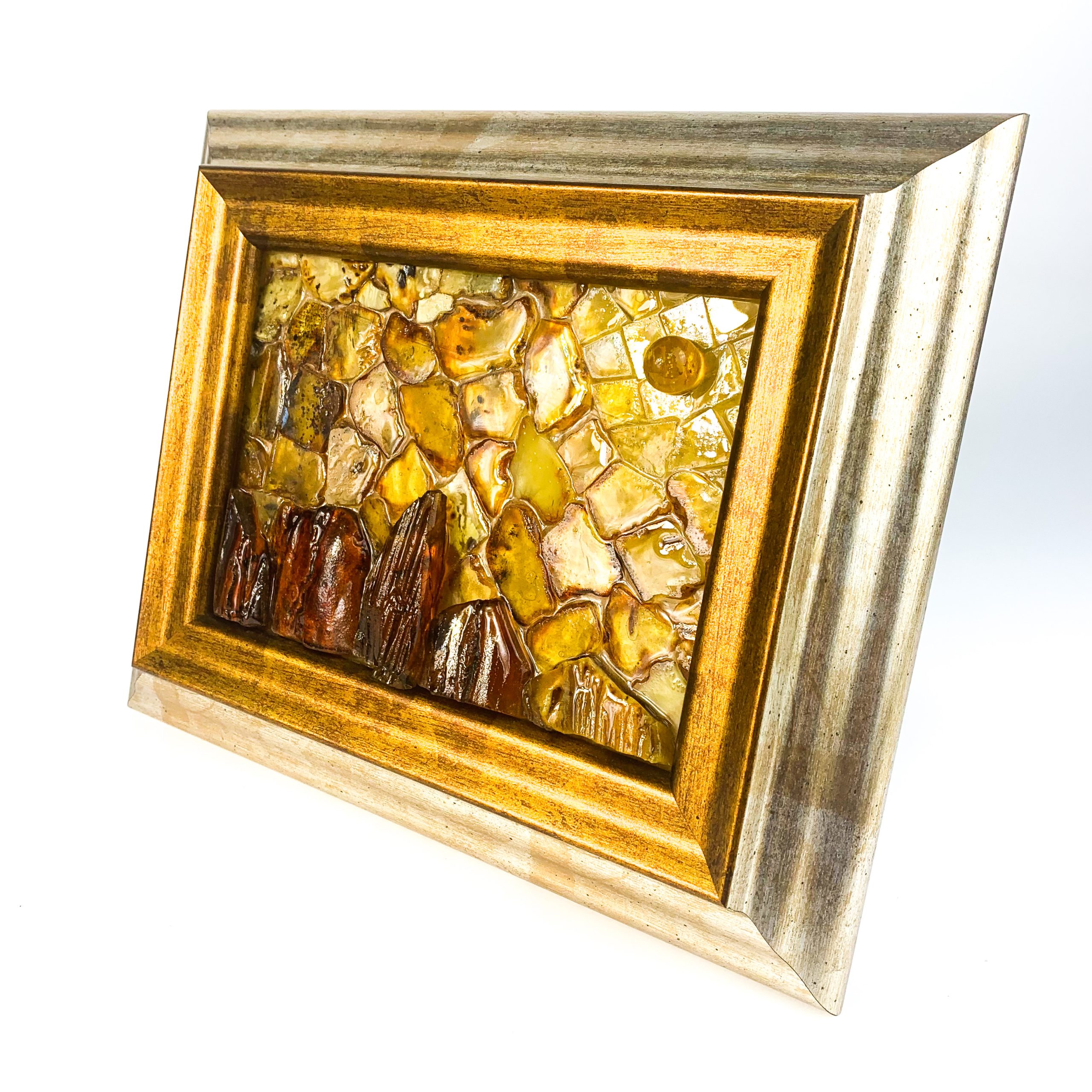 Luxurious Amber Wall Art – Handmade Baltic Amber Decor