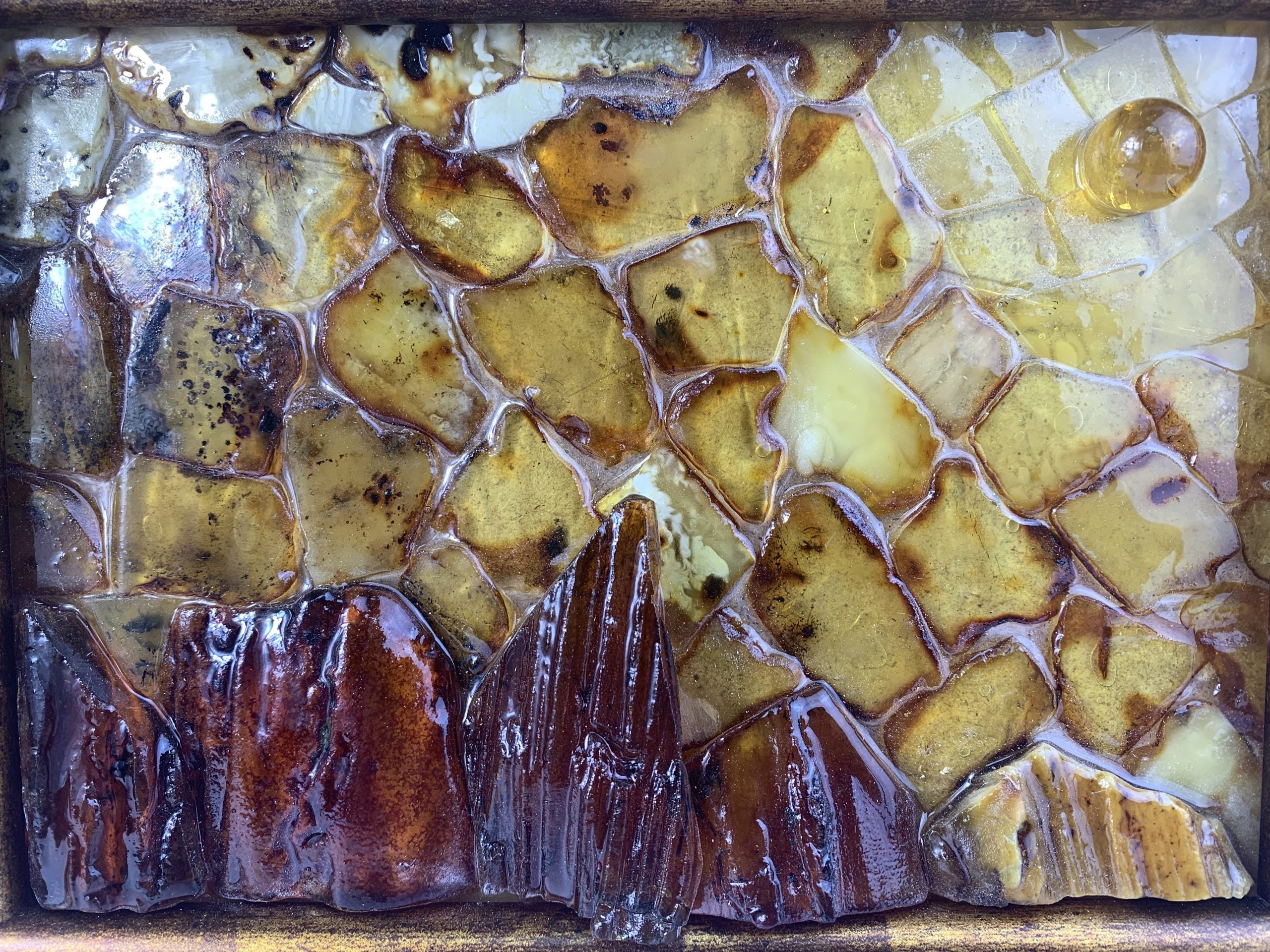 Luxurious Amber Wall Art – Handmade Baltic Amber Decor