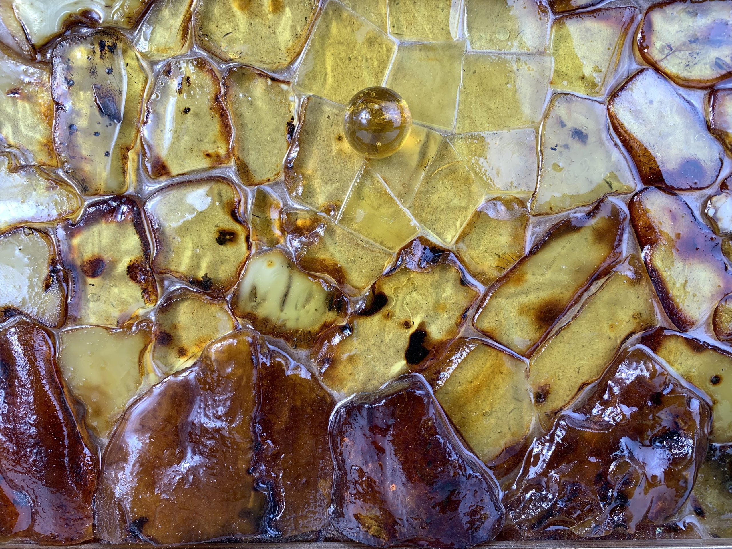 Dawn – Handmade Amber Wall Art by KIZIMA USA