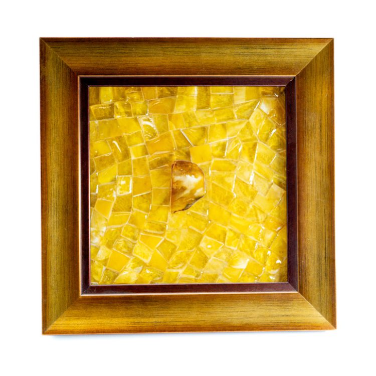 KIZIMA Amber Wall Art Angel – Handmade Baltic Amber Decor